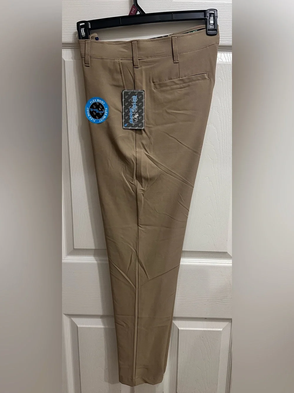 Birdie Bound Men's Regular Fit Light Khaki Golf Pants, Size 30x30 NWT
